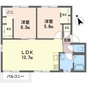 ポリティア上條 Aの間取り画像