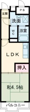 イトーピア高松の間取り画像