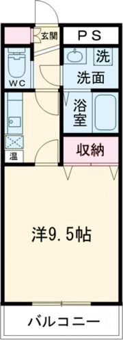 シャン・ミリュー若葉の間取り画像