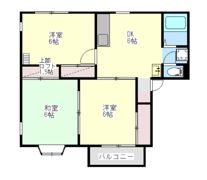 コーポラス紫陽花の間取り画像