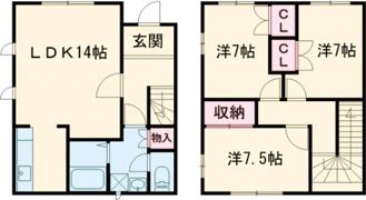 ムーンローズ戸建ての間取り画像