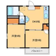 ヴィラパストラル Aの間取り画像