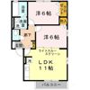 ガトーナふくだ B棟の間取り画像