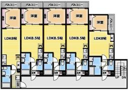 川越こもれびLyckaの間取り画像