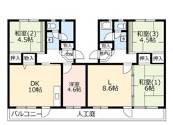 UR 泉南一丘団地 75棟の間取り画像