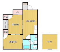 シティベール海老津Aの間取り画像
