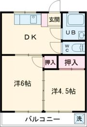 コーポ沼の間取り画像