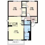 ヴィラージュ紫陽花 Aの間取り画像