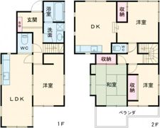 長岡1丁目貸家の間取り画像