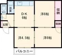 カネダイマンションの間取り画像