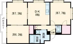 イーストフィールドの間取り画像