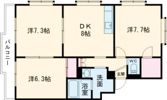 イーストフィールドの間取り画像