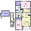 クワイエットハイツDの間取り画像