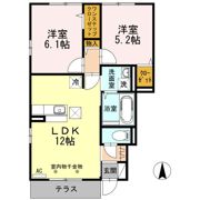 ピークメイル Bの間取り画像