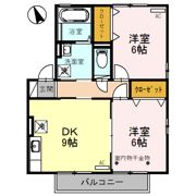 リビングタウン南四ツ居 Cの間取り画像