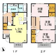 トゥジュール町屋 B棟の間取り画像