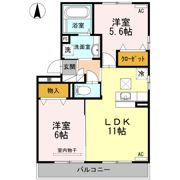 ウエスト ヴィレッジⅠの間取り画像