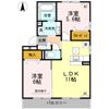 ウエスト ヴィレッジⅠの間取り画像