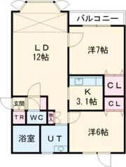 リシェヌの間取り画像