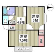 ルビーヒルズDの間取り画像