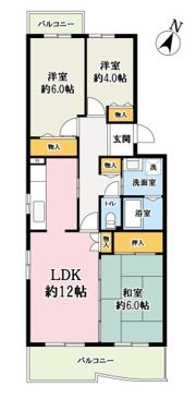 コーポレート東所沢第二の間取り画像