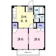 プリティハウスBの間取り画像