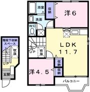 ルクプル プラースの間取り画像