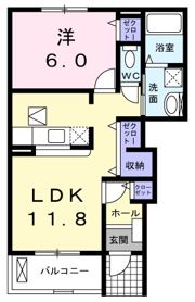 プロムナードⅡの間取り画像