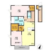 エーデルハイム Dの間取り画像