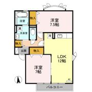 アザレアパーク Aの間取り画像
