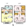 園原戸建貸家 B棟の間取り画像