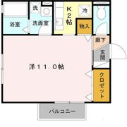 エイトキューブ B棟の間取り画像