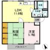 エバーグリーン A棟の間取り画像