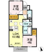 D-room葛原の間取り画像