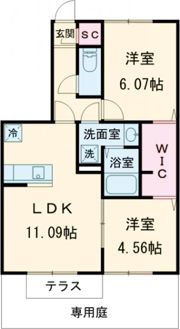 Mitsuya A棟の間取り画像