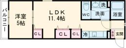 リブリ・南柏Ⅱの間取り画像