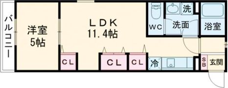 リブリ・南柏Ⅱの間取り画像