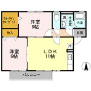 クレール・ヴィラージュ B棟の間取り画像