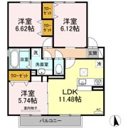クオーレⅡの間取り画像