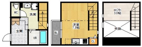 Duplest 十日市 (デュプレスト十日市)の間取り画像