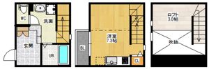 Duplest 十日市 (デュプレスト十日市)の間取り画像