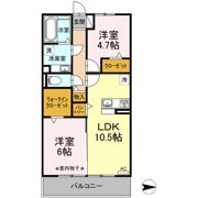 ヴィラ アメリアⅡの間取り画像