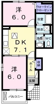アヴェイラブルA棟の間取り画像