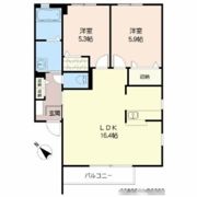 ドミール東貫 B棟の間取り画像