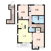 メルべーユAの間取り画像