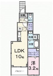 ヒカルサ狭山広瀬台フロントの間取り画像