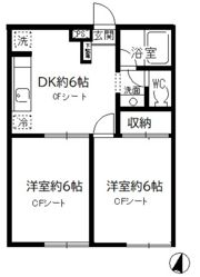 ハス ニューハウンの間取り画像