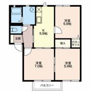 プリマベーラ鈴鹿Ⅲの間取り画像
