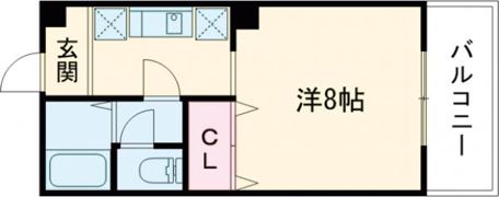 サンパレスとよふくの間取り画像