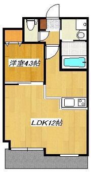 クロノス2八反田の間取り画像